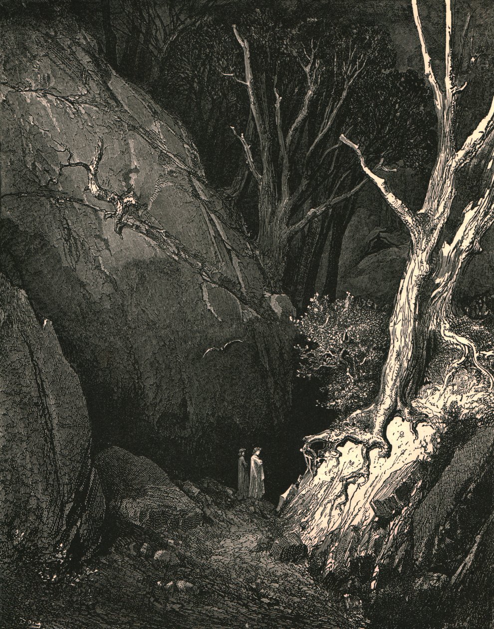 Il avançait, je suivais de près ses pas, vers 1890 - Gustave Dore