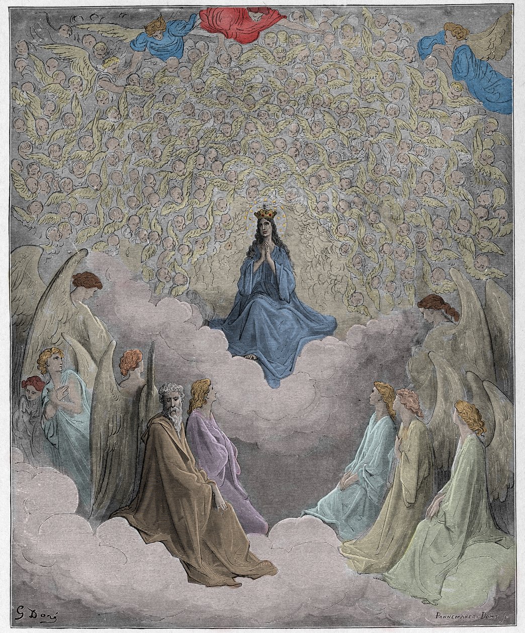 Paradis, Chant 31 : La reine du ciel - par Dante Alighieri - Gustave Dore