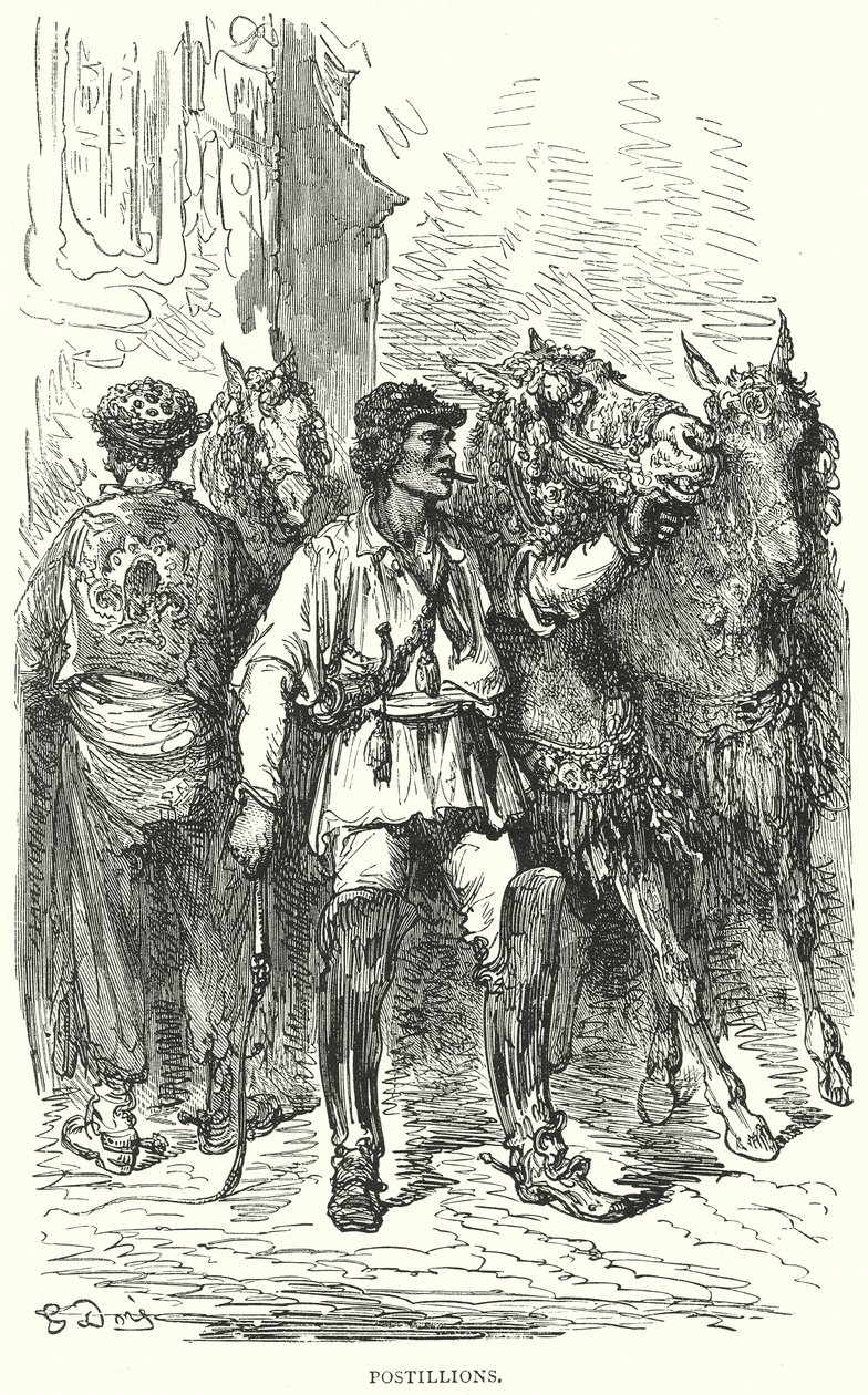 Postillons (gravure) - Gustave Dore