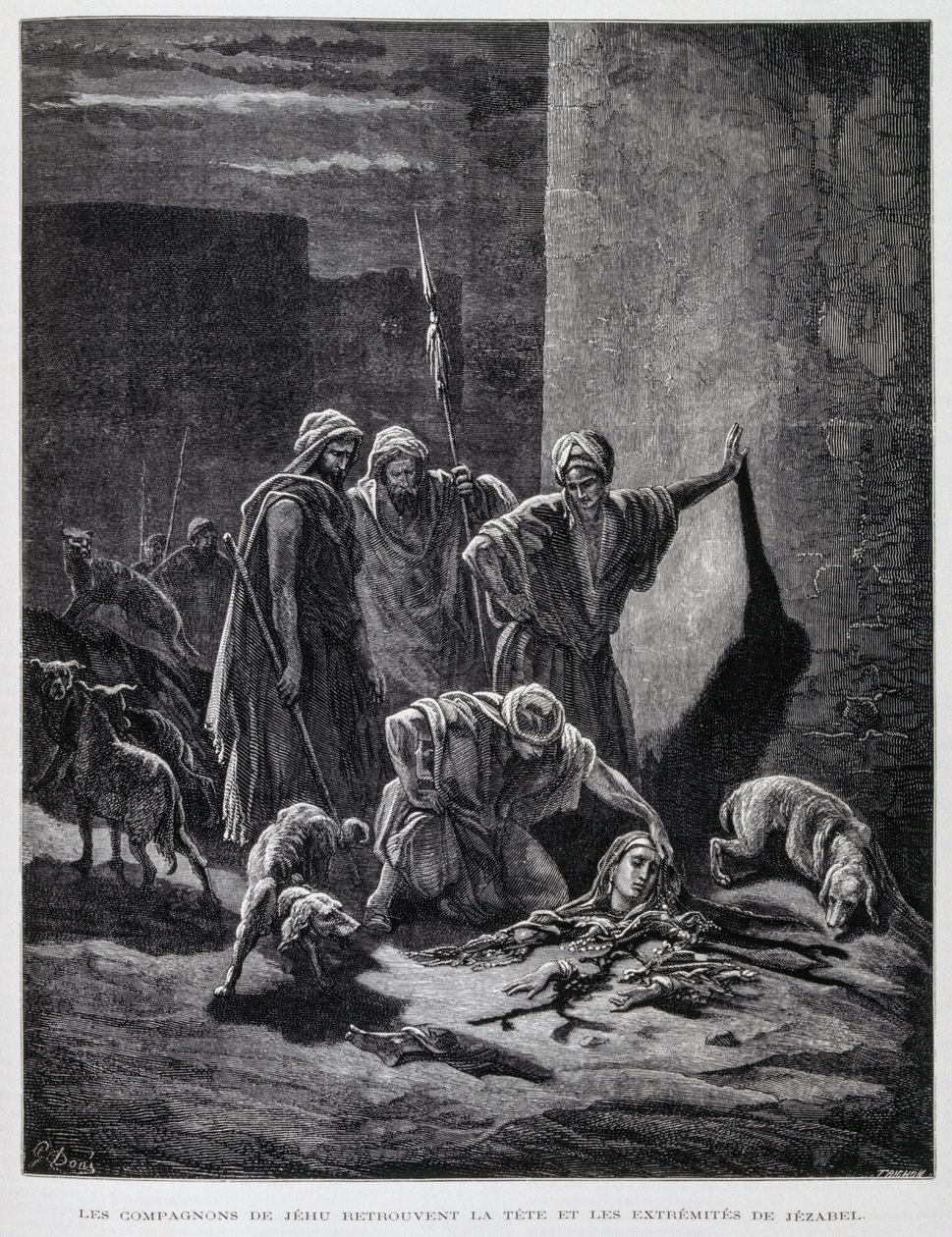 Restes de la reine Jézabel après qu
