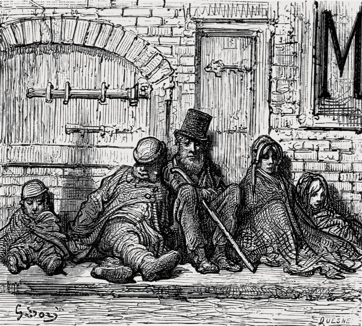 Sans toit !, 1872 - Gustave Dore