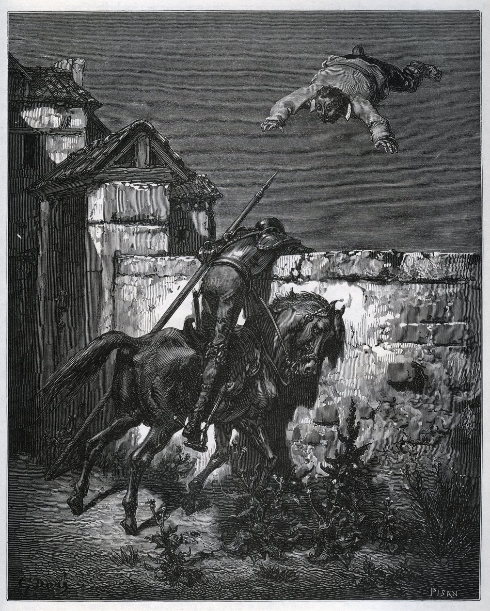 Sancho Panza se fait duper, et Don Quichotte ne peut intervenir - de 