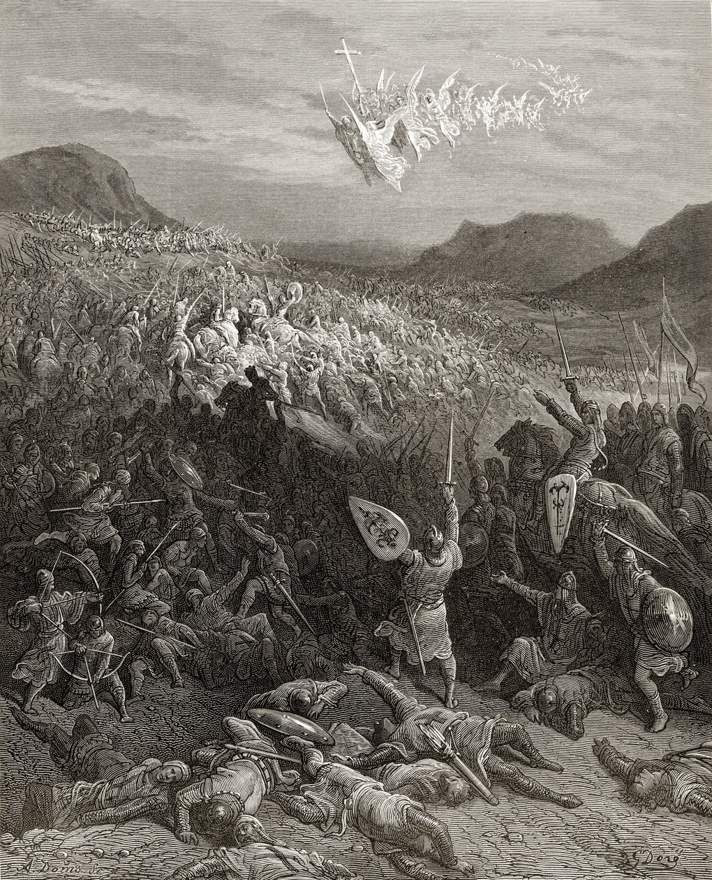 La Bataille de Nicée en 1097, illustration de 