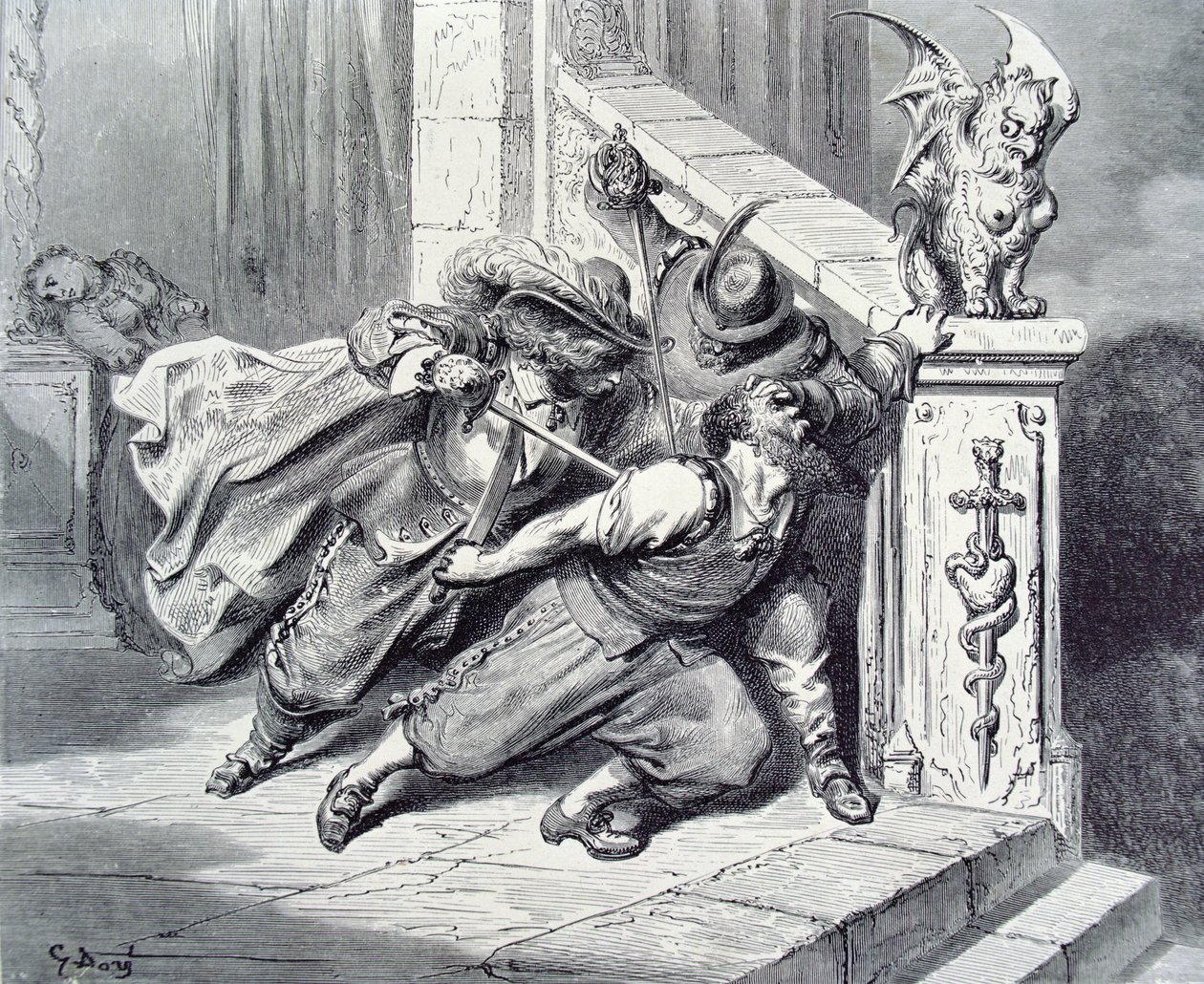 La Mort de Barbe Bleue, illustration pour 