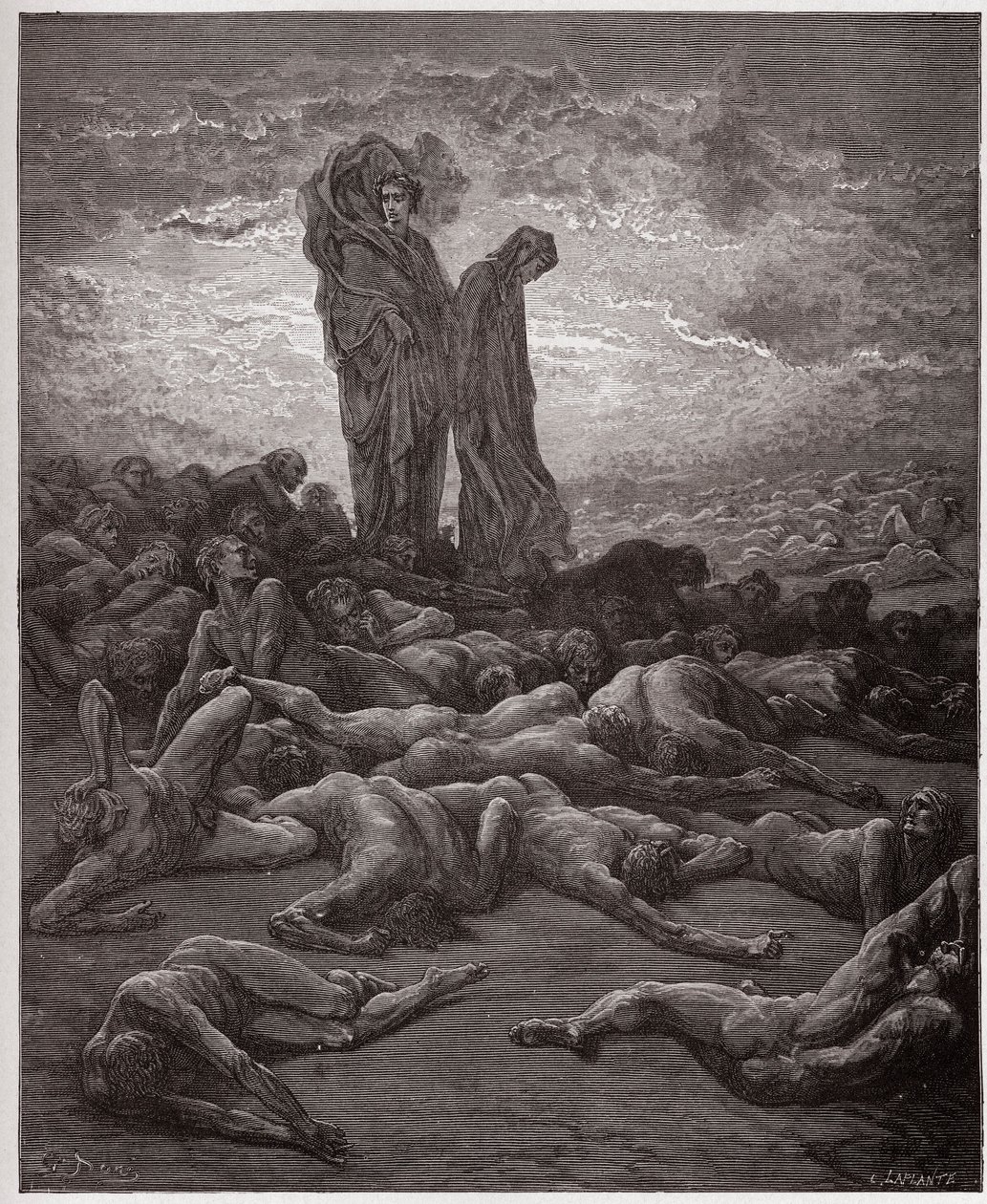 La Divine Comédie, Purgatoire, Chant 20: Les âmes des avares - Illustration de Gustave Doré - Gustave Dore