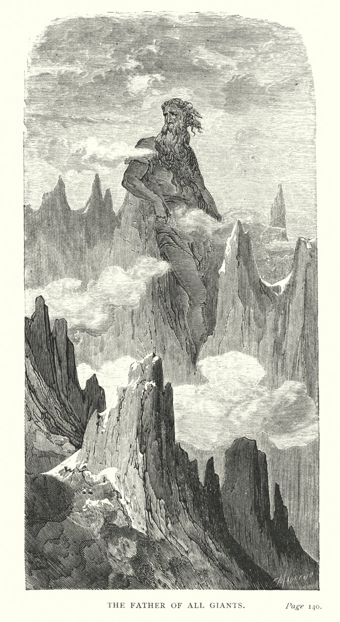 Le père de tous les géants (gravure) - Gustave Dore