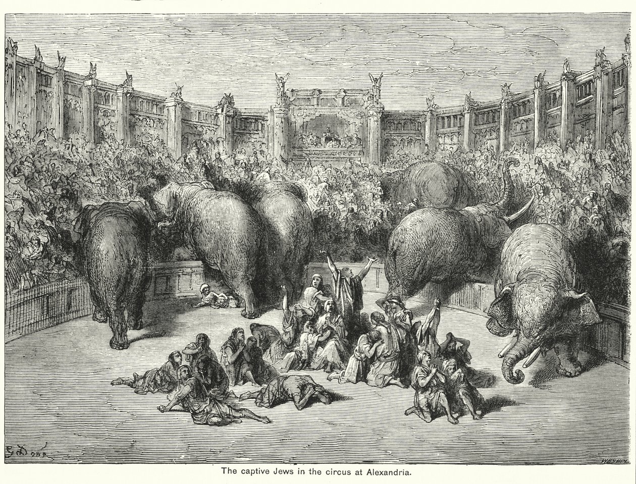 Les Juifs captifs dans le cirque d