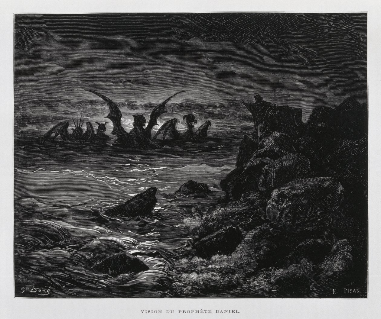 Vision du prophète Daniel, Illustration de la Bible de Doré - Gustave Dore