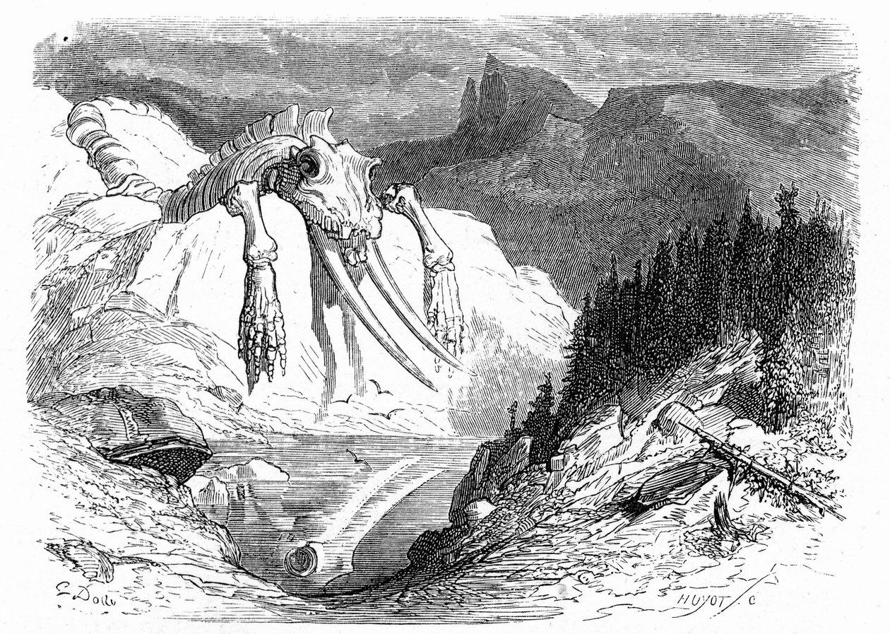 Gravure de Gustave Doré vers 1850 : évocation d