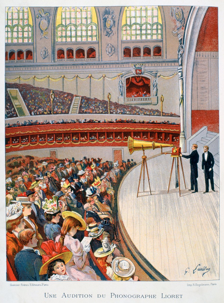 Phonographe ou gramophone, 19e siècle - Gustave Francois Lasellaz