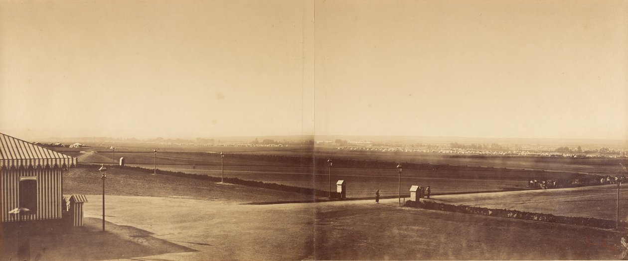 Panorama du camp de Châlons (six photographies dans trois cadres) - Gustave Le Gray