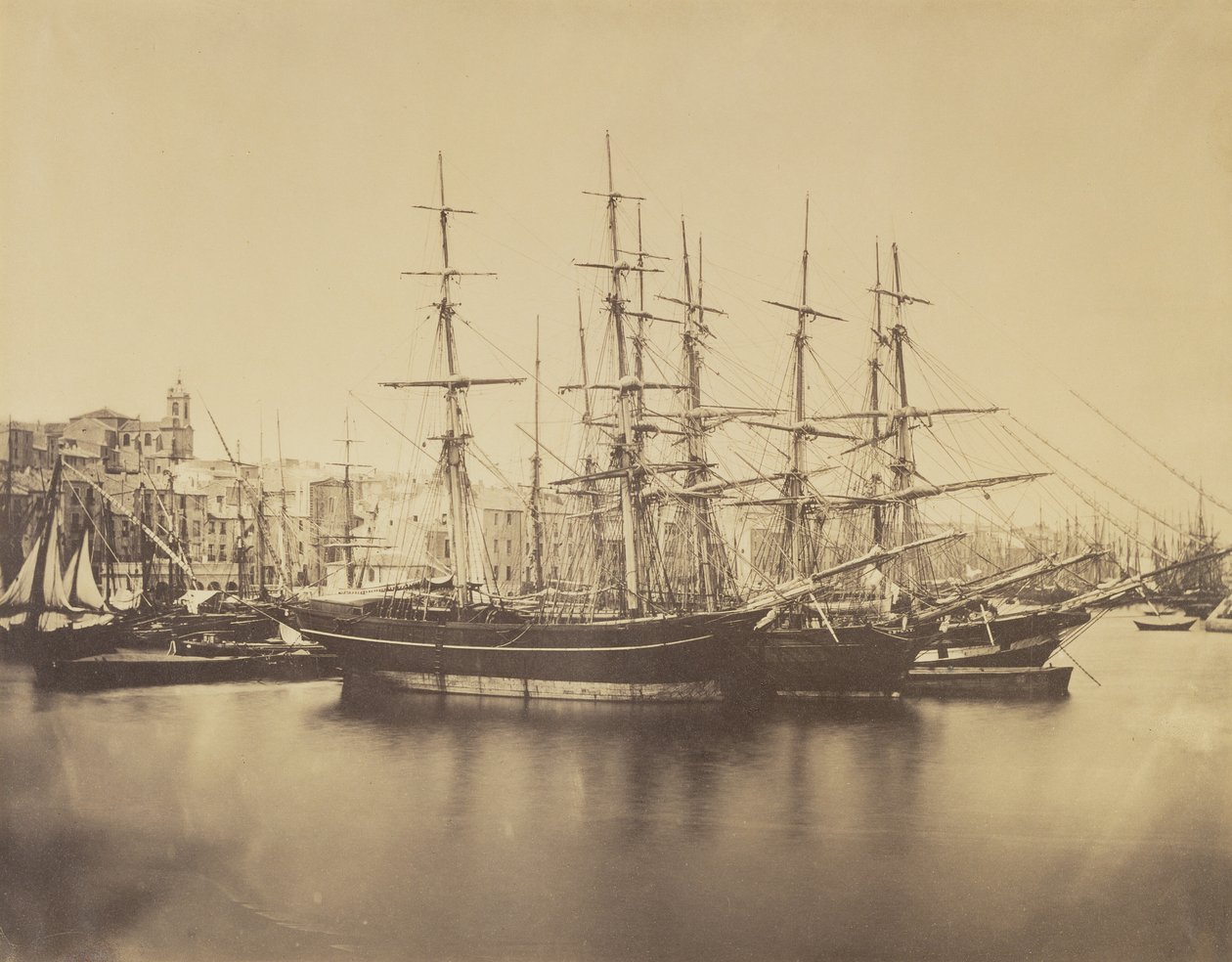 Navires en rade, Sète - Gustave Le Gray