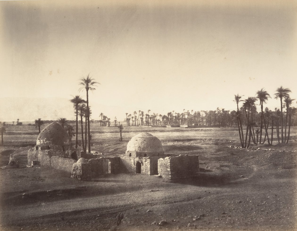 Vue de la Plaine de Thèbes prise du temple de Karnac, 1867 - Gustave Le Gray