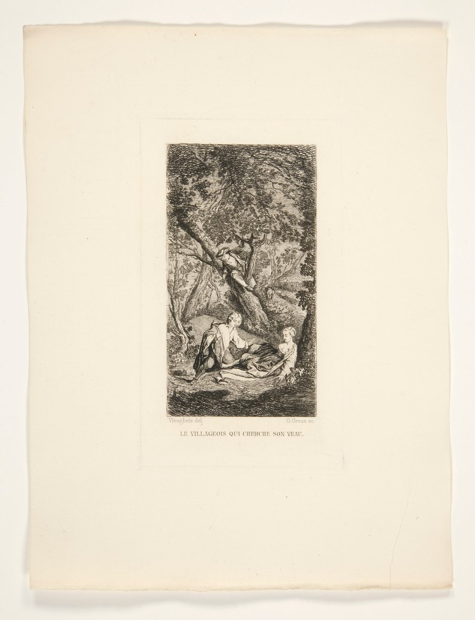 Le Villageois Qui Cherche son Veau - Gustave Marie Greux