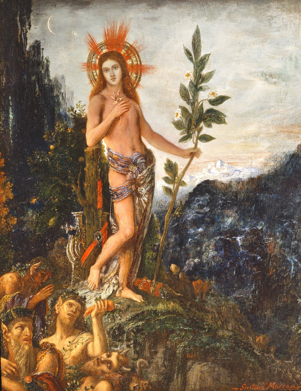Apollon recevant les offrandes des bergers - Gustave Moreau