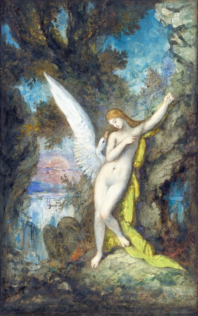 Leda et le cygne - Gustave Moreau