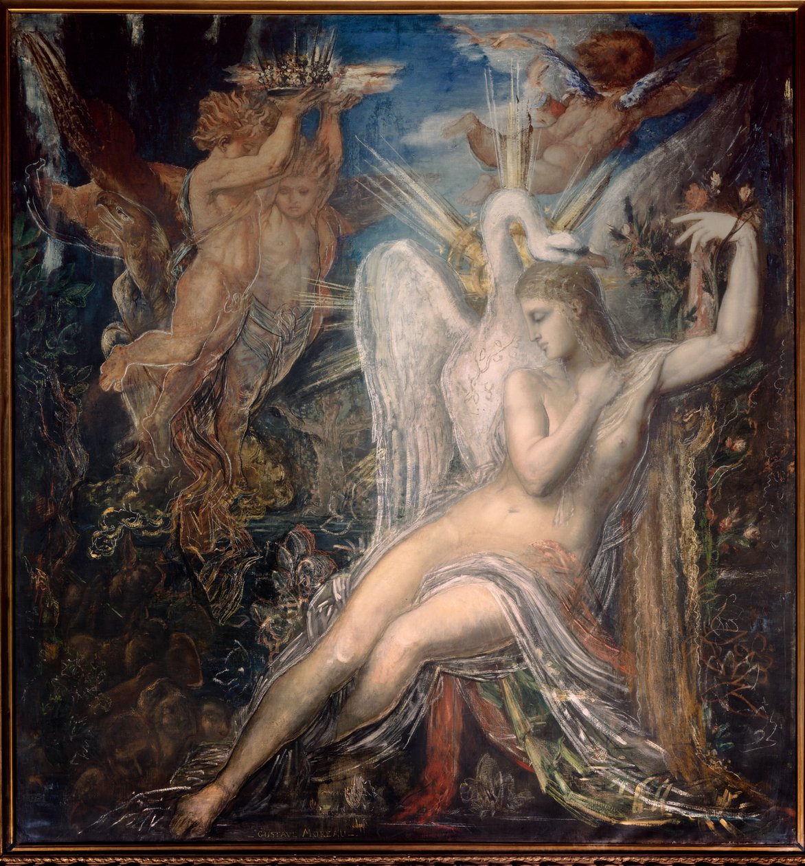 Leda et le cygne - Gustave Moreau