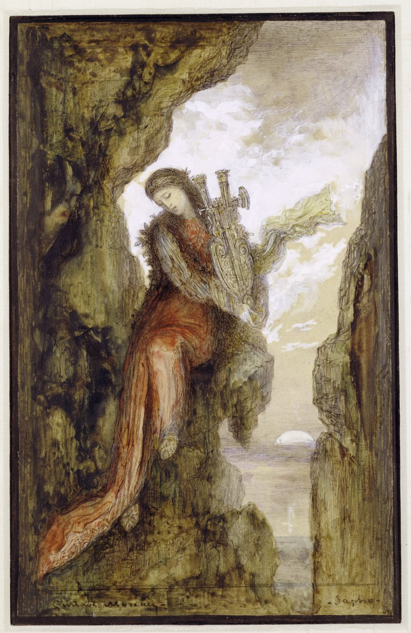 Sappho sur la falaise - Gustave Moreau