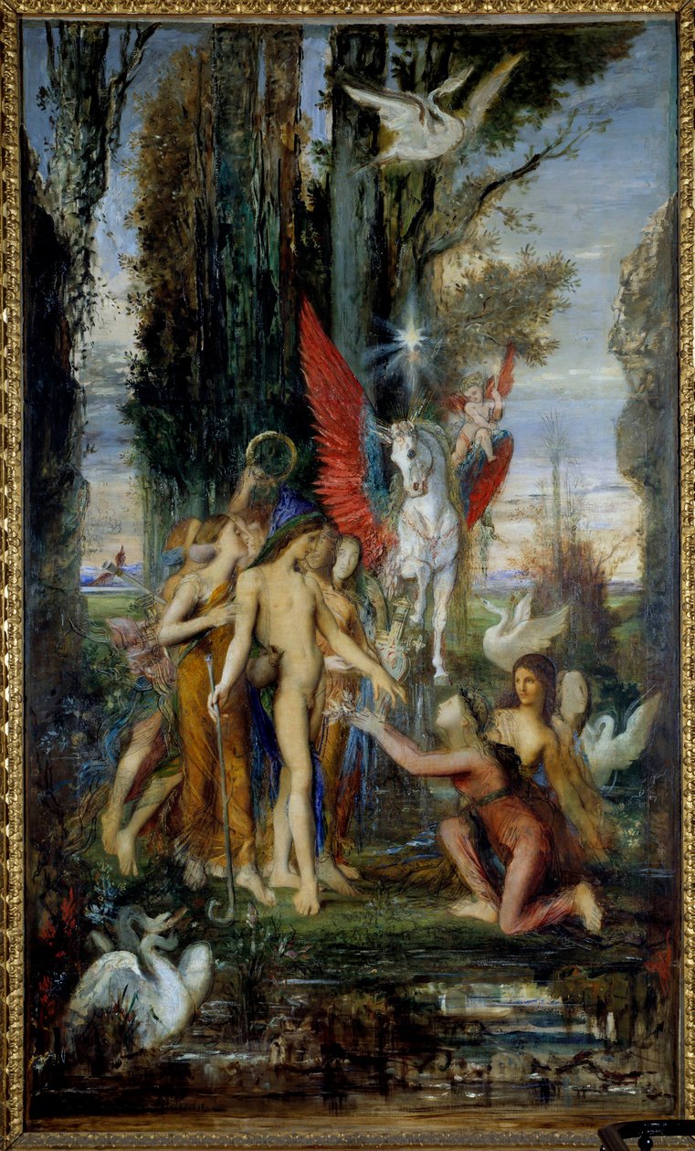 Le poète grec Hésiode et les Muses - Gustave Moreau