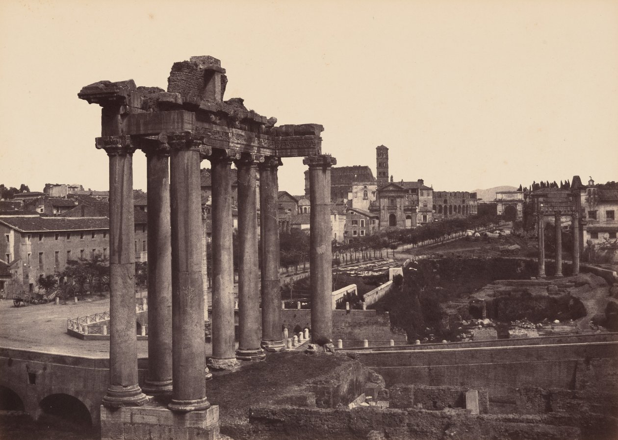 Rome, Vue Prise au Forum,1858-1859 (photo) - Gustave de Beaucorps