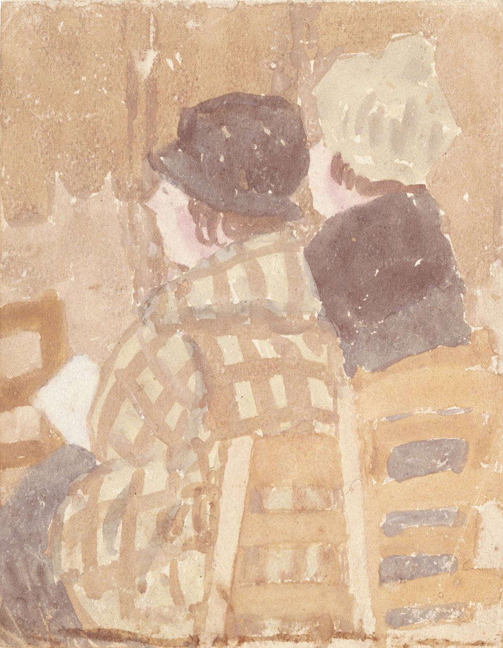 Deux femmes assises dans une église - Gwen John