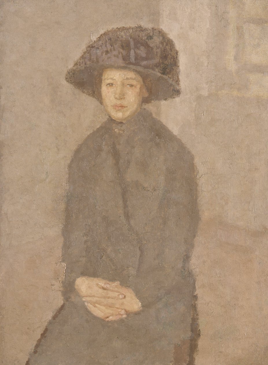 Jeune femme portant un grand chapeau, c.1917-25 - Gwen John