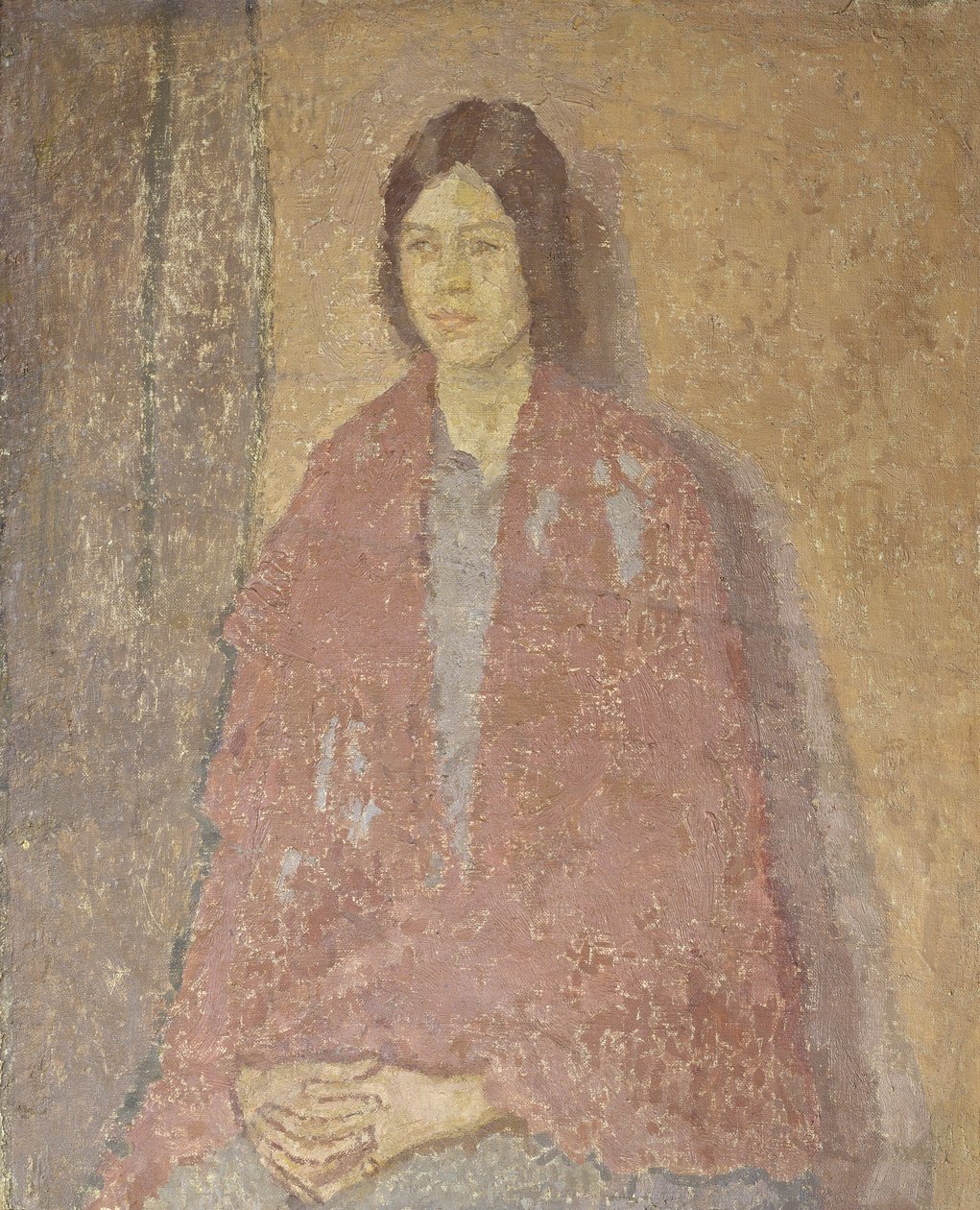Jeune femme au châle rouge, vers 1912 (huile sur toile) - Gwen John