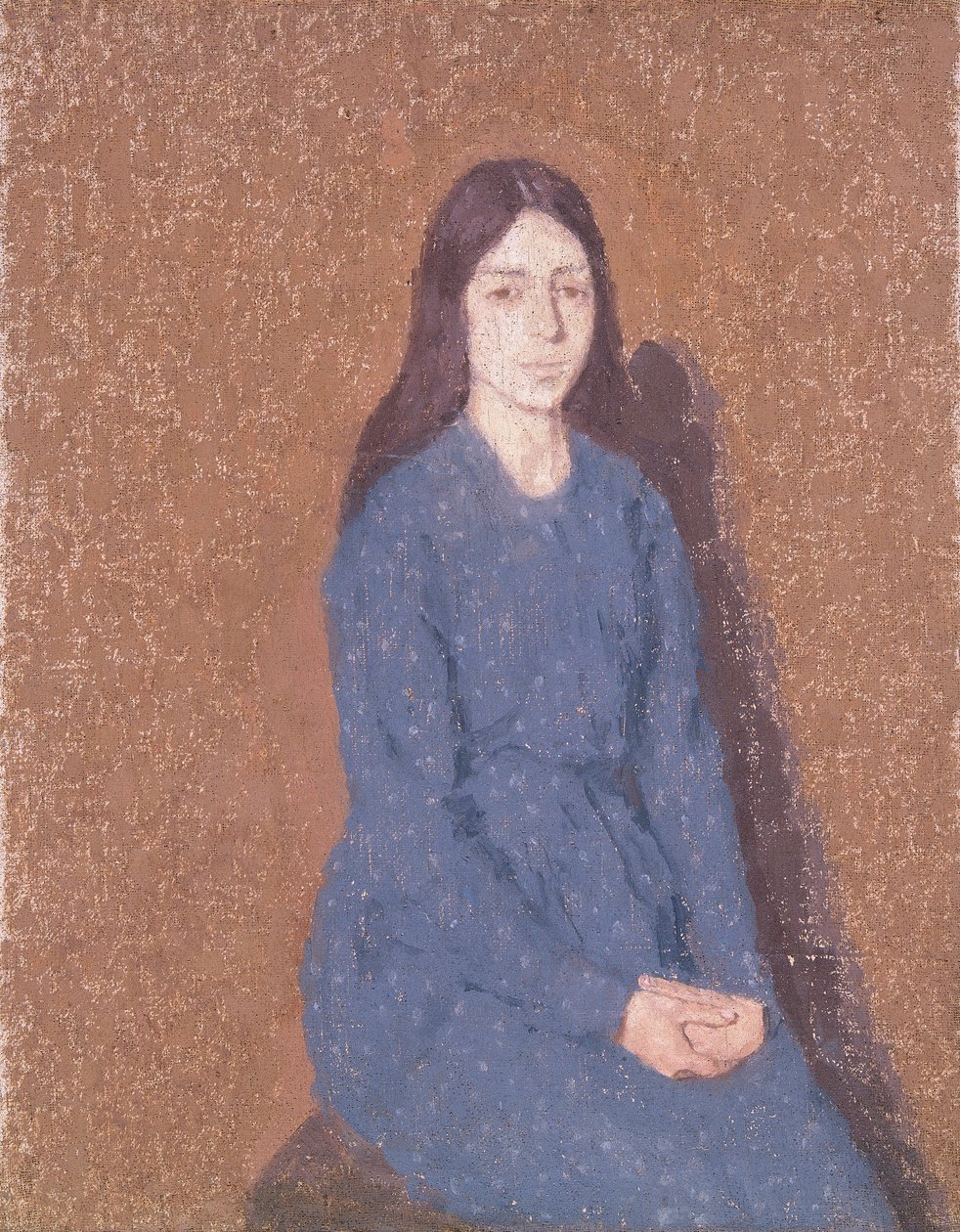 Fille en robe bleue, 1900-1935 - Gwendolen Mary John