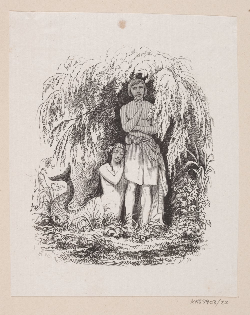 Illustration de "La Petite Sirène" dans H.C. Andersen, "Contes et Histoires", Tome 1 - H.P. Hansen