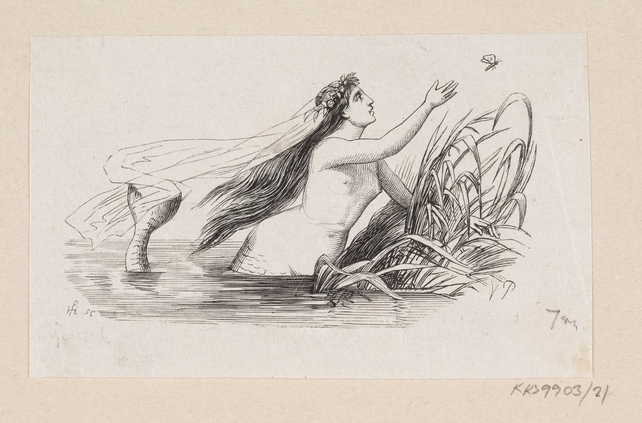 Illustration de "La Petite Sirène" dans H.C. Andersen, "Contes et Histoires", Tome 1 - H.P. Hansen