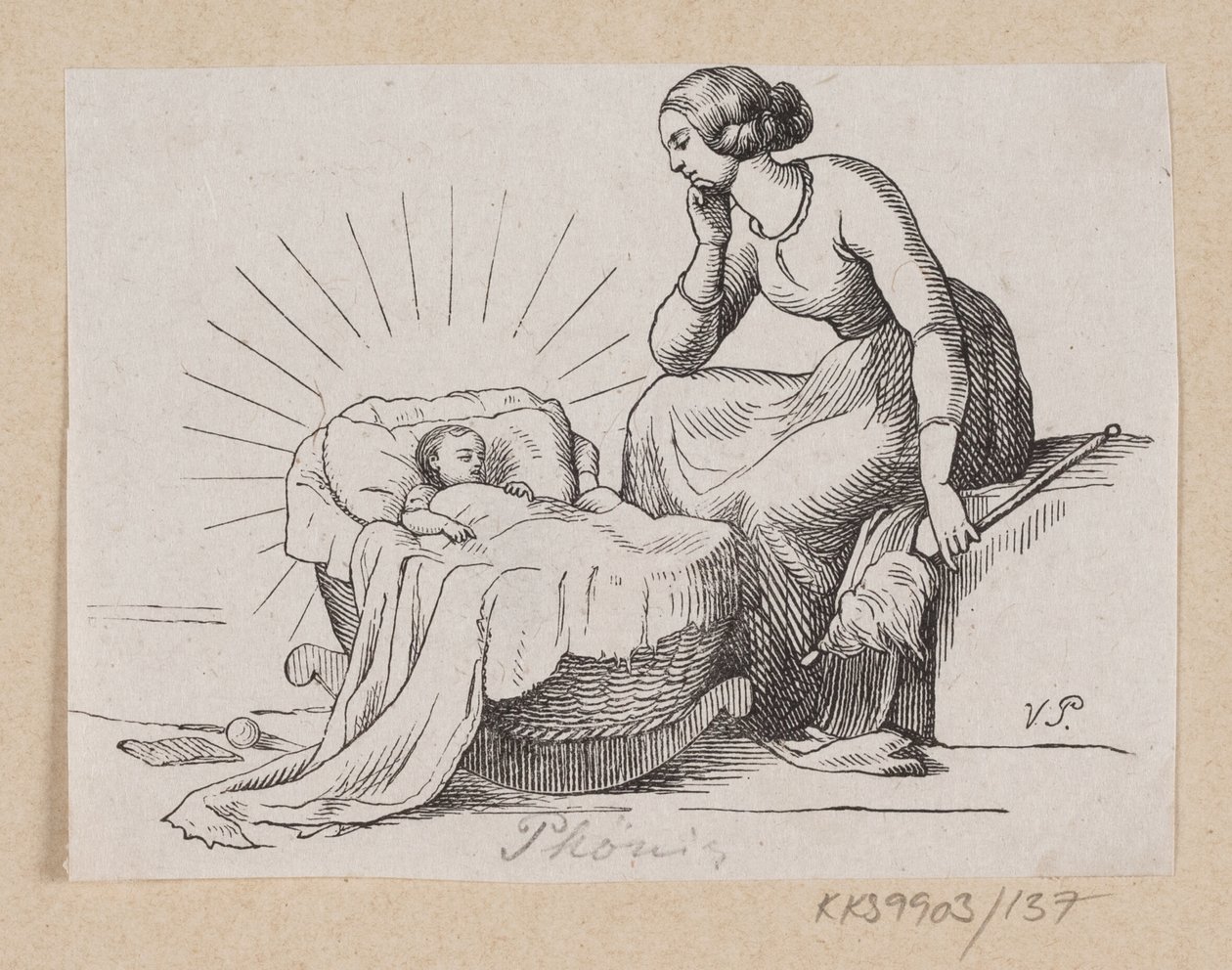 Illustration pour "Fugl Phønix" dans H.C. Andersen, "Contes et Histoires", Tome 2 - H.P. Hansen