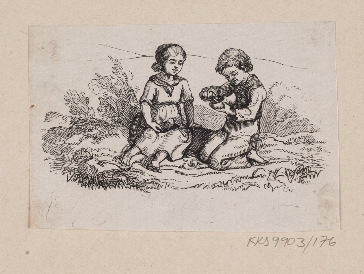 Illustration pour "Ib et petite Christine" dans H.C. Andersen, "Contes et histoires", Tome 2 - H.P. Hansen