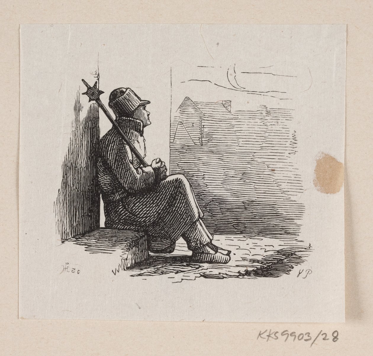 Illustration pour "Les Galoshes de la Fortune" dans H.C. Andersen, "Contes et histoires", Tome 1 - H.P. Hansen