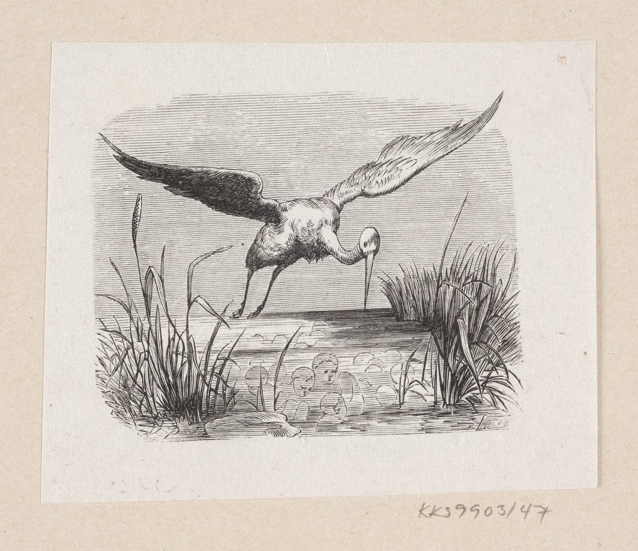 Illustration pour "Les cigognes" dans H.C. Andersen, "Contes et histoires", Tome 1 - H.P. Hansen