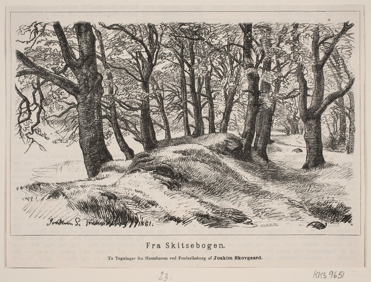 De la forêt de chevaux près de Fredriksborg - H. C. Henneberg