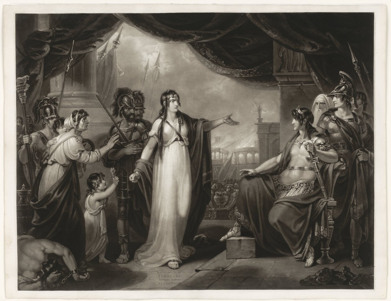 Timoclée devant Alexandre (Timoclea brought before Alexander) - H. Gillbank