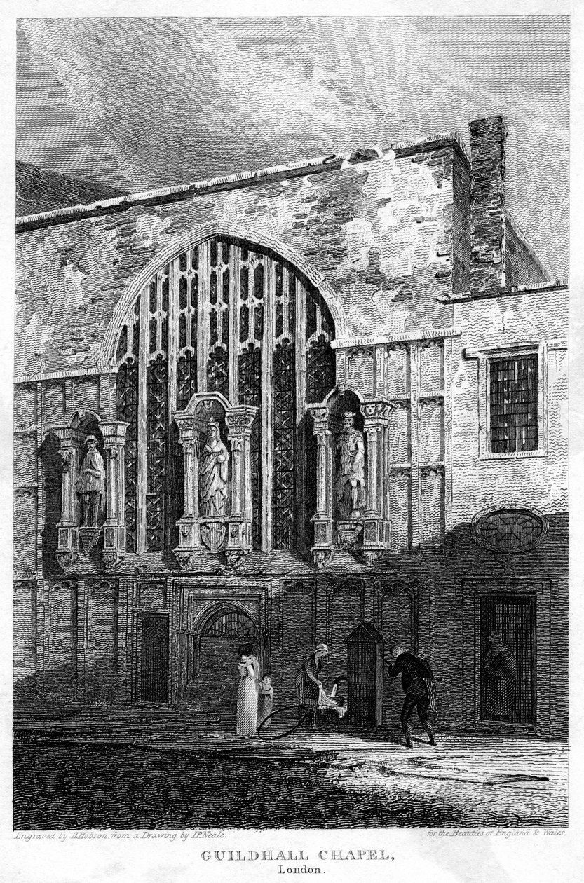 Chapelle de Guildhall, City de Londres, 1815 - H. Hobson