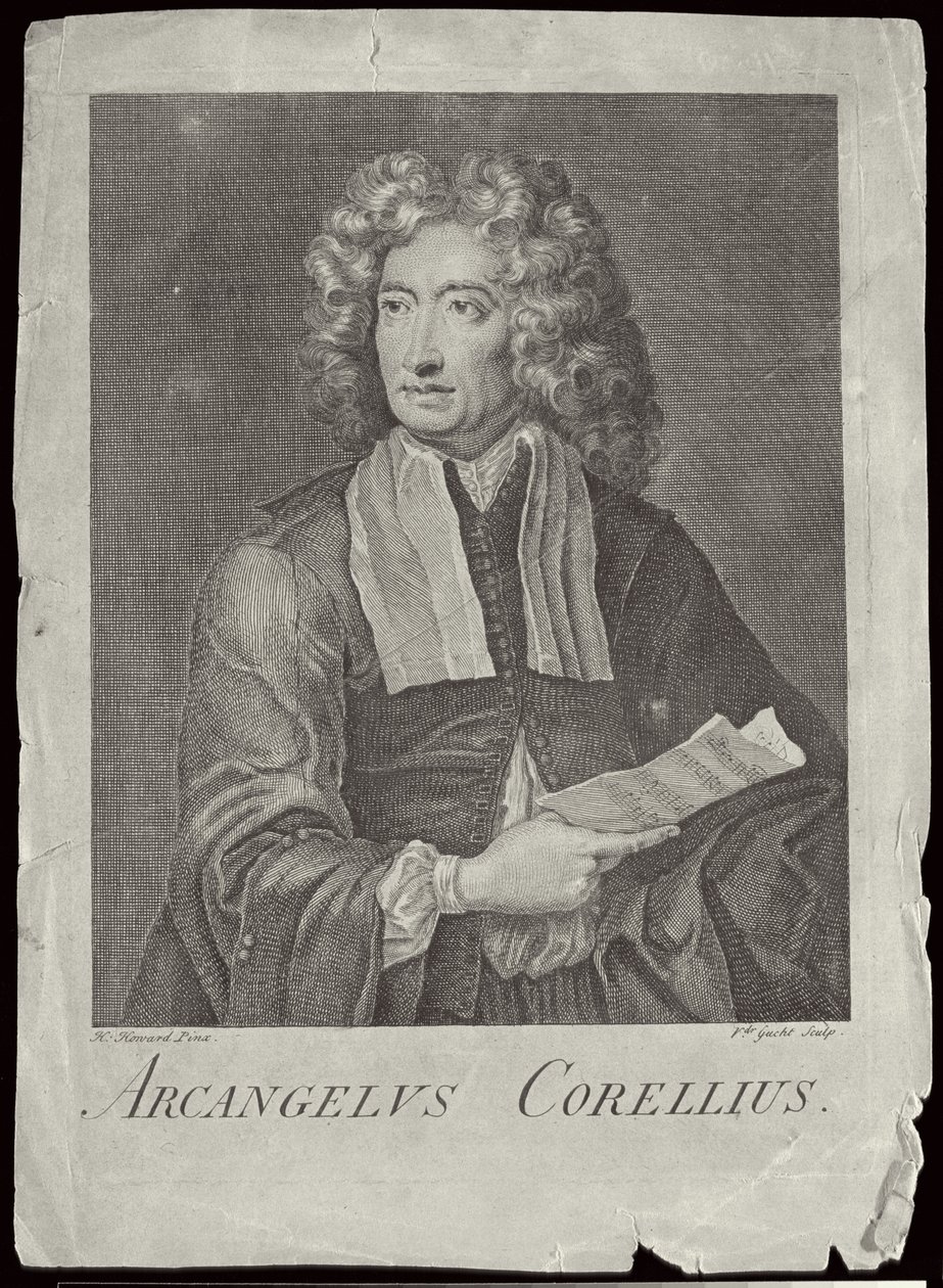 Arcangelo Corelli (1653-1713) gravé par Van der Gucht - H. Howard