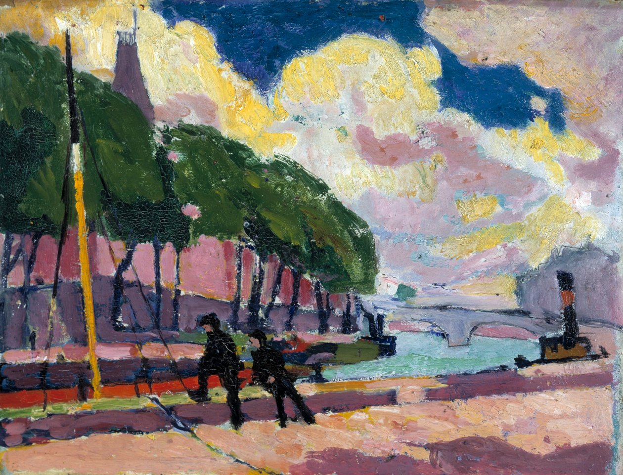 Sur les rives de la Seine - H. Lyman Sayen