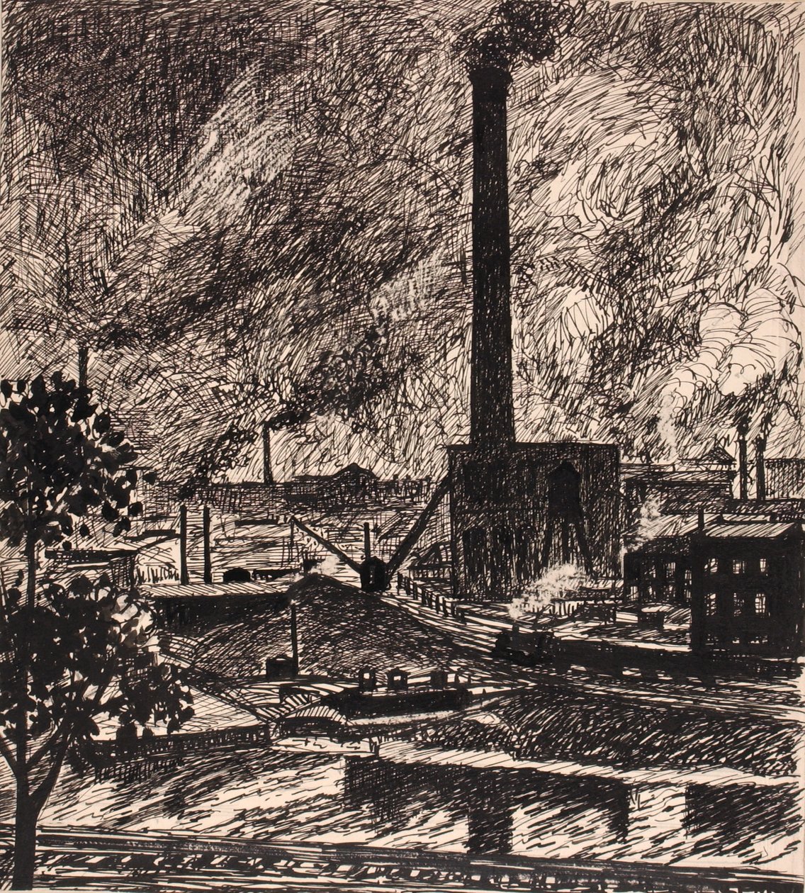 Sans titre (scène industrielle) - H. Lyman Sayen