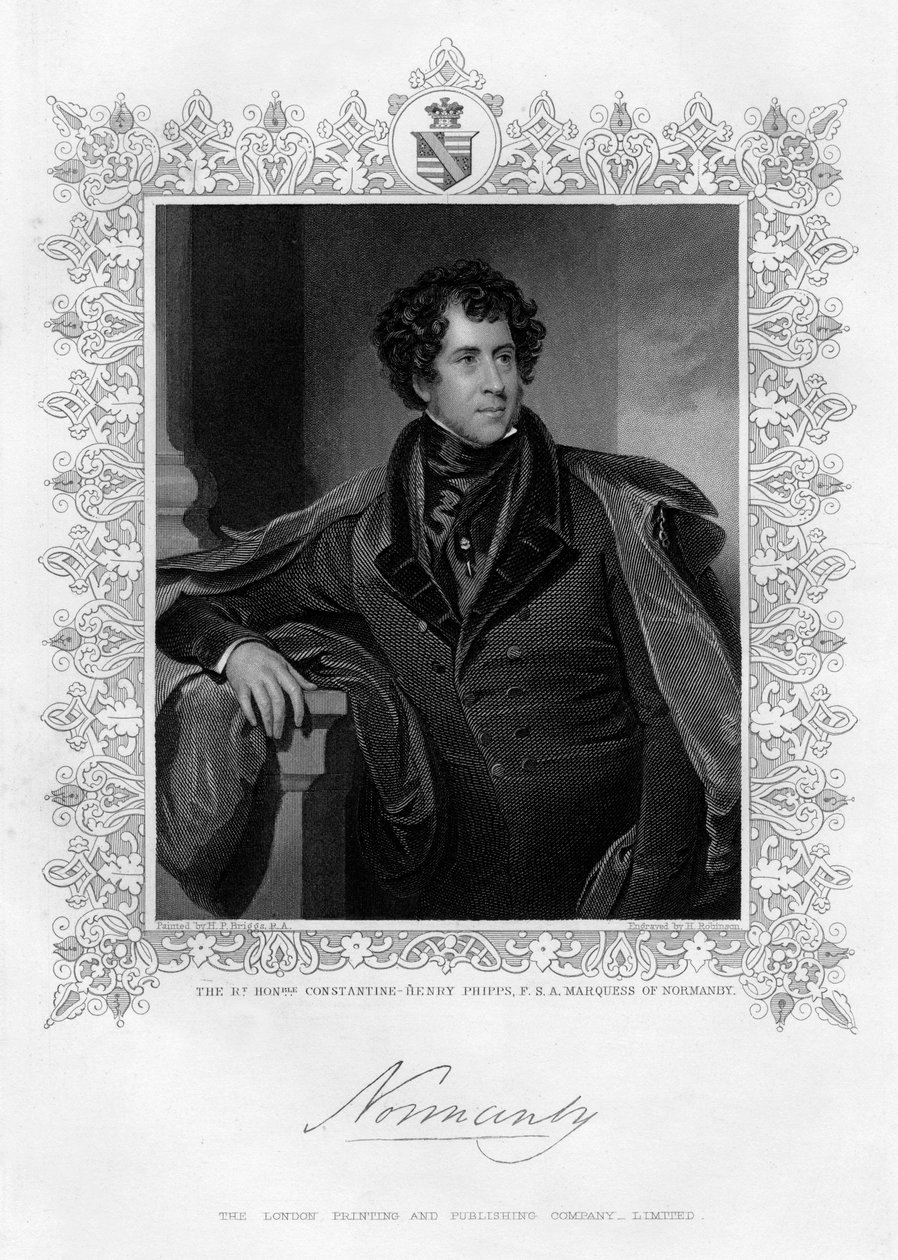 Constantine Henry Phipps, marquis de Normandie, XIXe siècle - H. Robinson