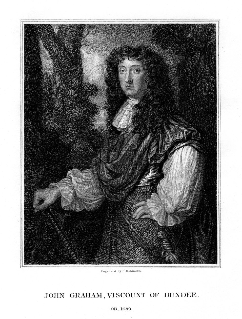 John Graham de Claverhouse, 1er vicomte Dundee, commandant jacobite écossais - H. Robinson