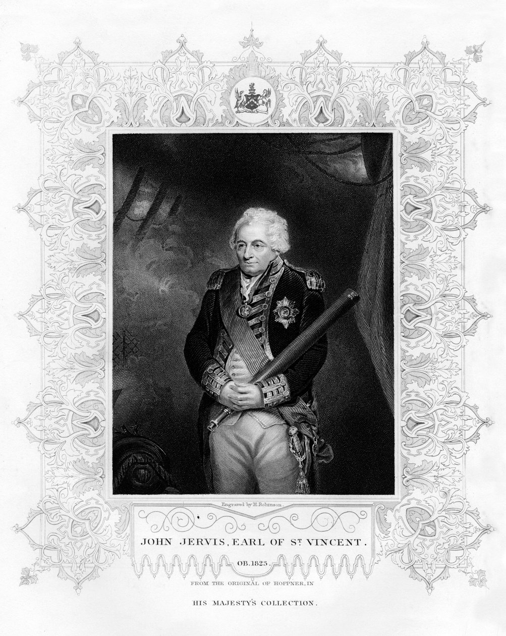 John Jervis, 1er comte de St Vincent, amiral de la Royal Navy - H. Robinson