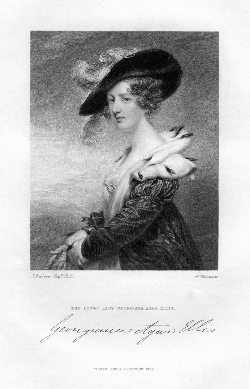 Lady Georgina Agar-Ellis, 19e siècle - H. Robinson
