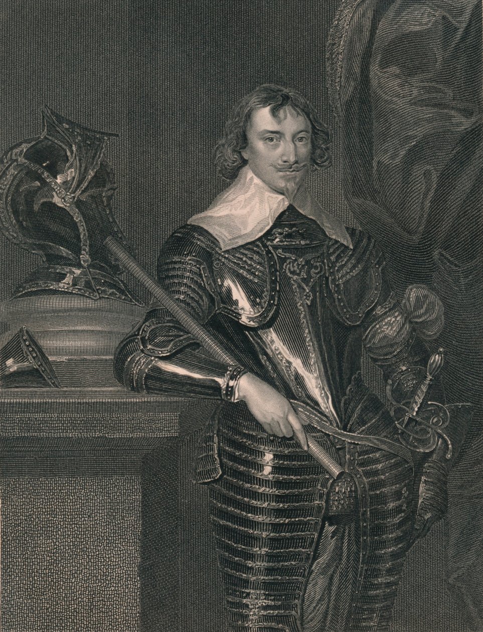 Robert Rich, comte de Warwick, vers les années 1630, début-milieu du 19ème siècle - H. Robinson