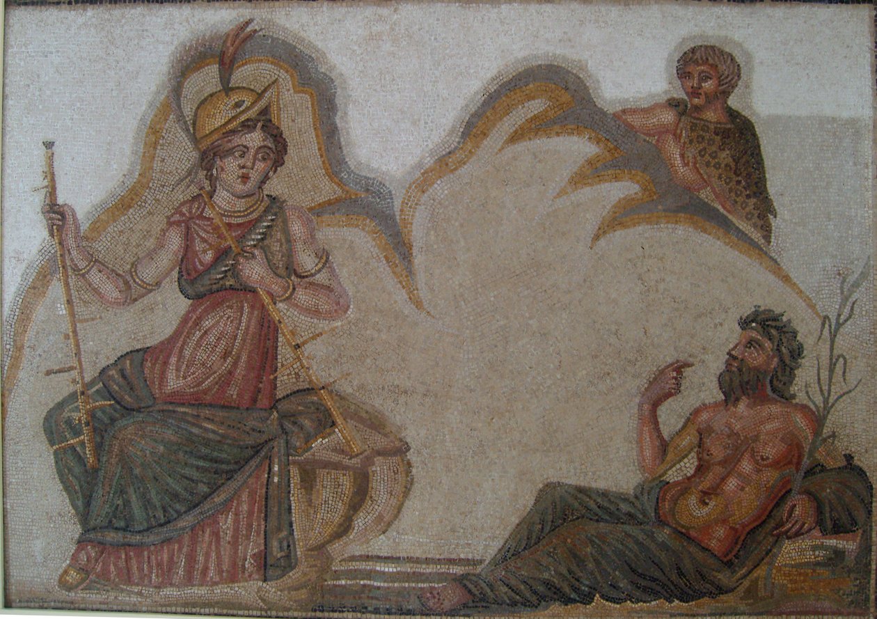 Mosaïque exposée au musée Néapolis de Babeul-Tunisie - Habib M’henni