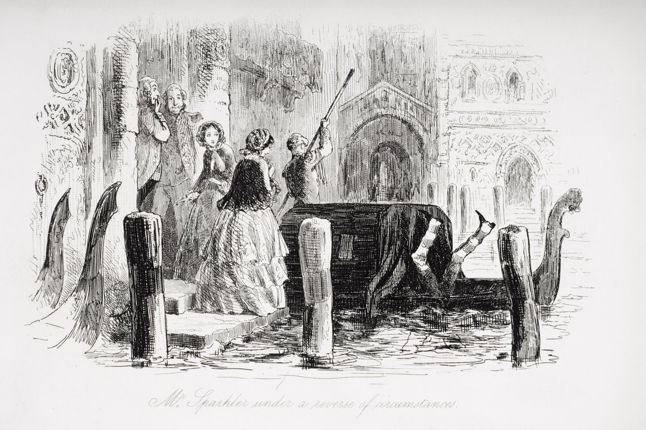 M. Sparkler dans une situation inversée, illustration de 
