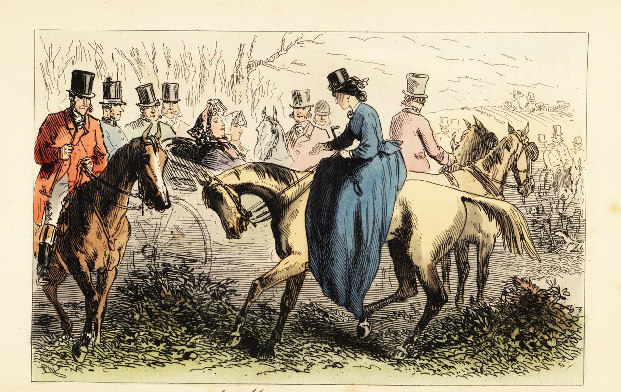 Aristocrate anglais dans une calèche ignorant une poignée de main d