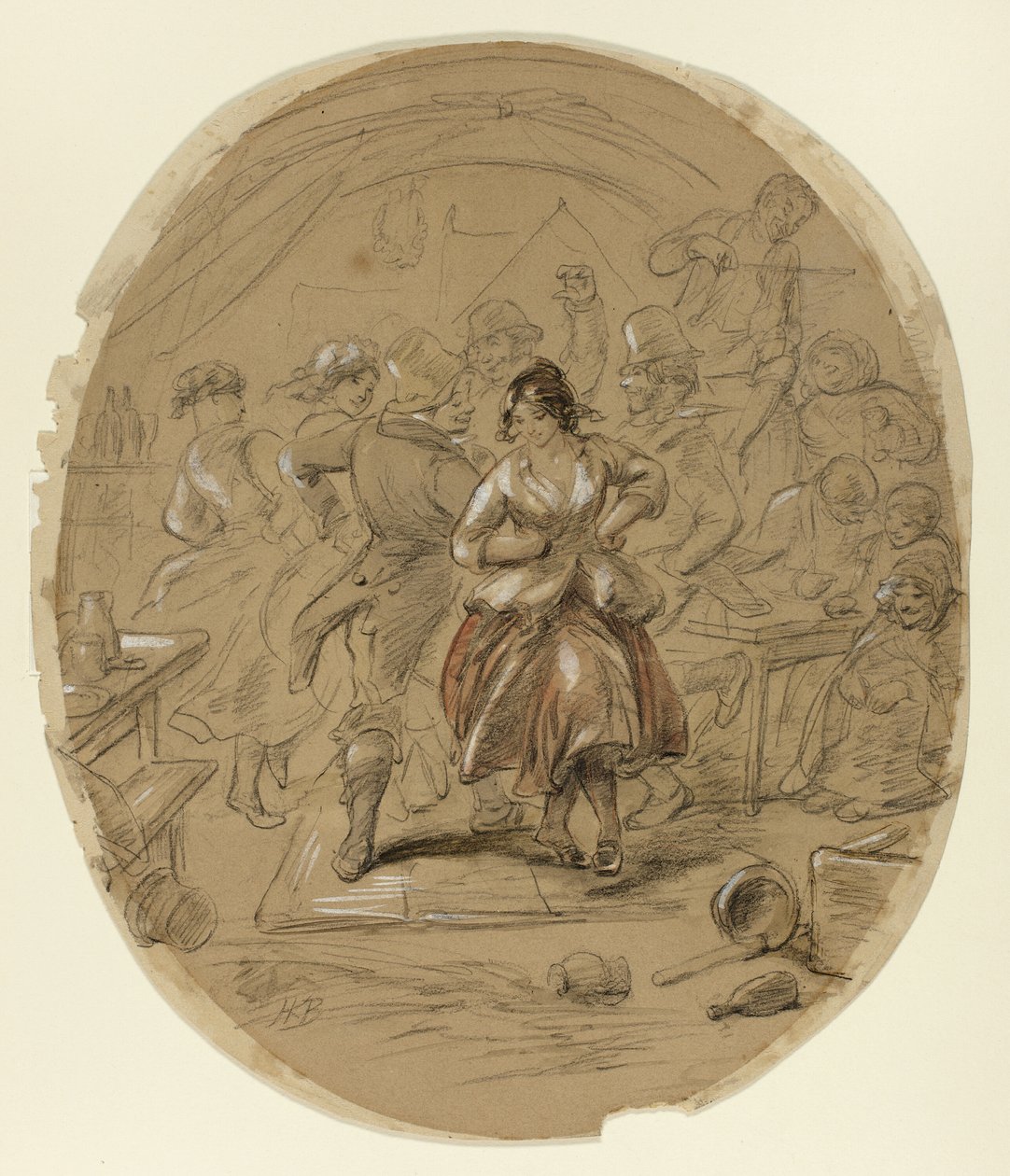 Danse irlandaise - Hablot Knight Browne