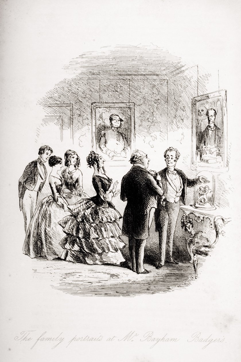 Les portraits de famille chez M. Bayham Badger, illustration de 